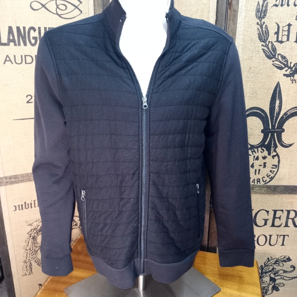 Structure Quilted Jacket, L, Slim Fit - Picture 1 of 7